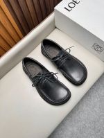 Loewe Black calfskin Leather Shoes-Loewe Man Business Leather Shoes